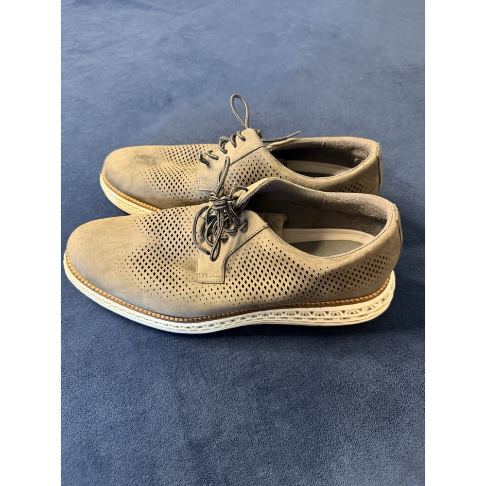 Cole Haan Mens OriginalGrand 2.0 Oxfords Gray Nubuck C40339 Size 10.5 M